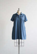 denim shift dress