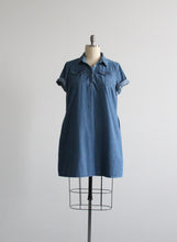 denim shift dress