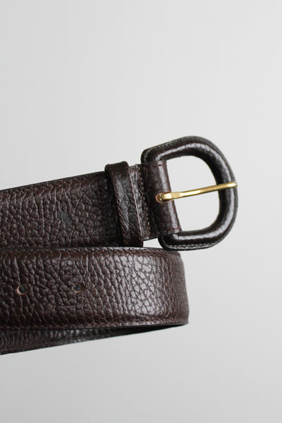 pebbled leather belt