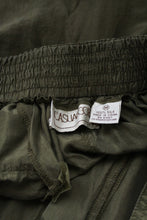 moss silk trousers