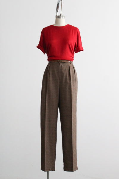 ivy league wool trousers