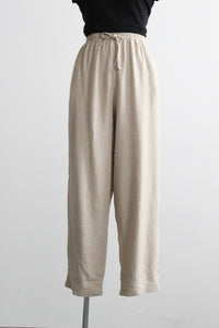 natural linen trousers