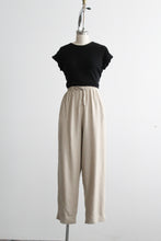 natural linen trousers