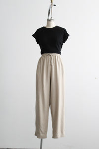 natural linen trousers