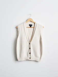 parchment cotton sweater vest