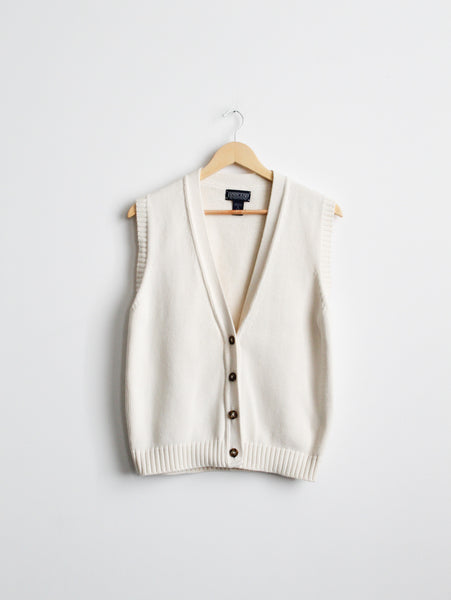 parchment cotton sweater vest