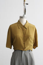 citrine silk button up