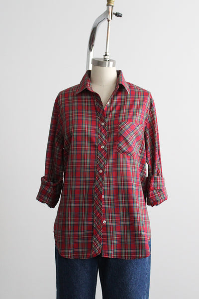 briar plaid button up
