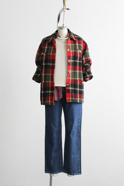 vintage straight leg indigo jeans