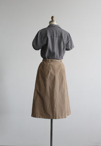 wheaten corduroy skirt