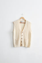 fisherman wool vest (m)