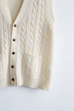 fisherman wool vest (m)
