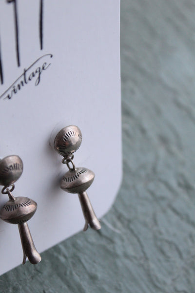 vintage squash blossom earrings