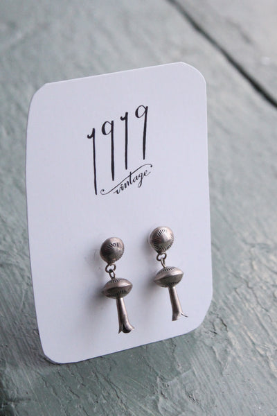 vintage squash blossom earrings