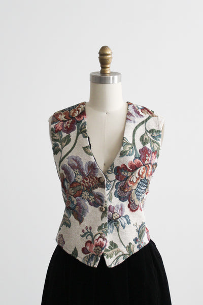wintergarden brocade vest