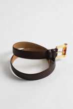 embossed leather belt
