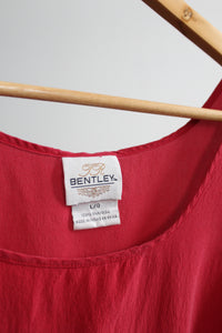 tomato silk tank