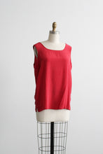 tomato silk tank