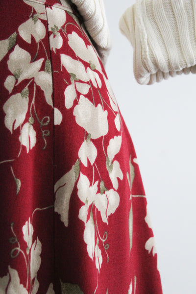 cranberry garden skirt