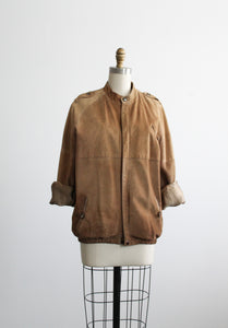 tobacco suede bomber