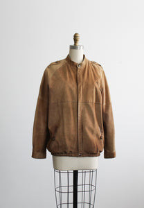 tobacco suede bomber