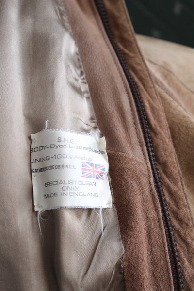 tobacco suede bomber