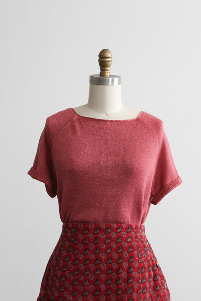 rhubarb knit tee