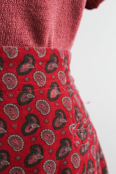 redwoods corduory midi skirt