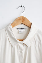 bone silk button up (l)