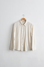 bone silk button up (l)