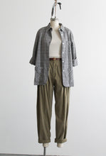 gingham chore coat