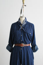 indigo denim flight suit (m/l)