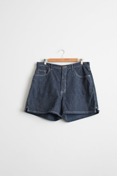 railroad stripe shorts