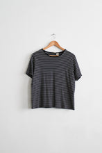 b&w striped cotton tee (l)