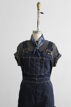indigo denim overalls (m/l)