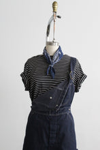 indigo denim overalls (m/l)