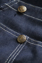 indigo denim overalls (m/l)