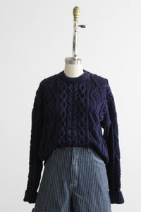silk fisherman sweater