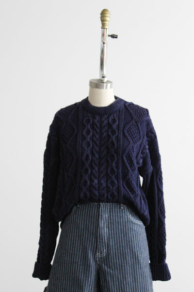 silk fisherman sweater