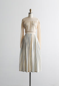 cumulus silk midi skirt
