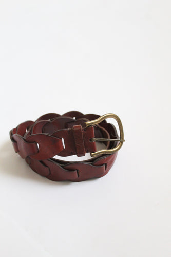 horseshoe leather belt