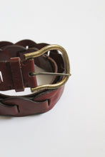 horseshoe leather belt