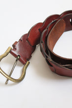 horseshoe leather belt