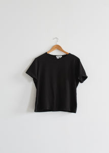 ash black cotton tee