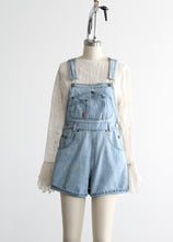 sunfaded short overalls