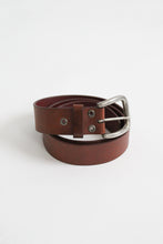 wide whiskey leather belt (m/l)