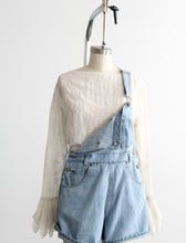 sunfaded short overalls