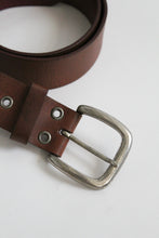 wide whiskey leather belt (m/l)