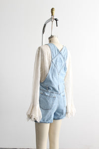 sunfaded short overalls