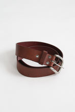wide whiskey leather belt (m/l)